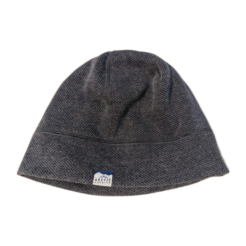 Arctic Barrier Men's Knit Fleece Lined Beanie Winter Hat Gray One Size Fits Most
